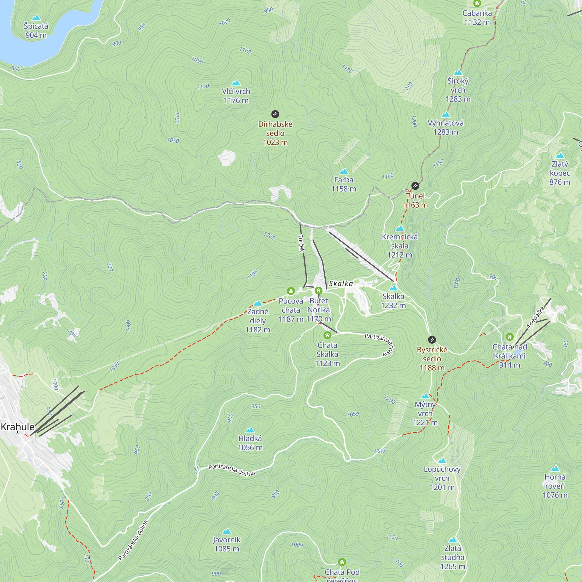 Pucova chata map
