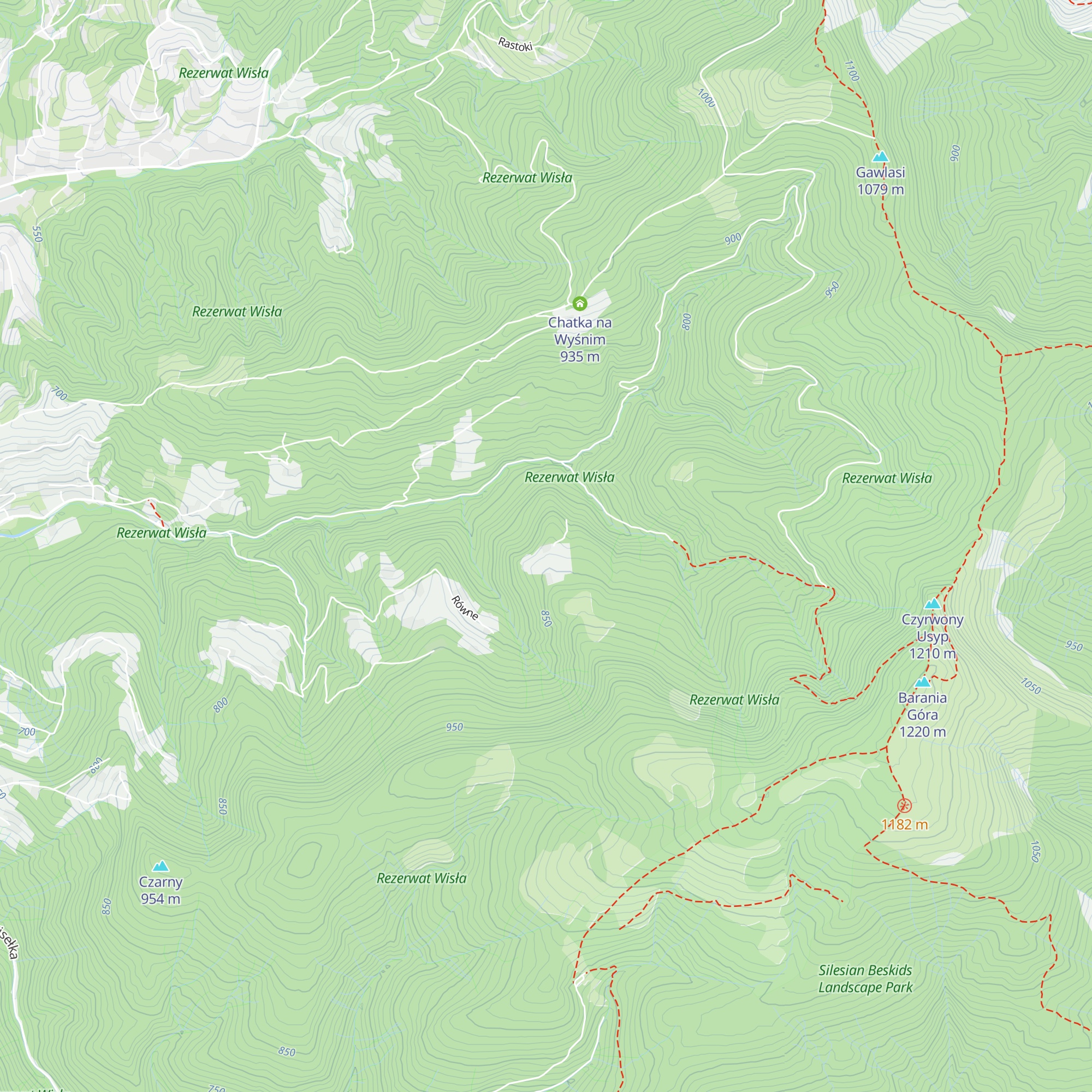 Chata Rodło map