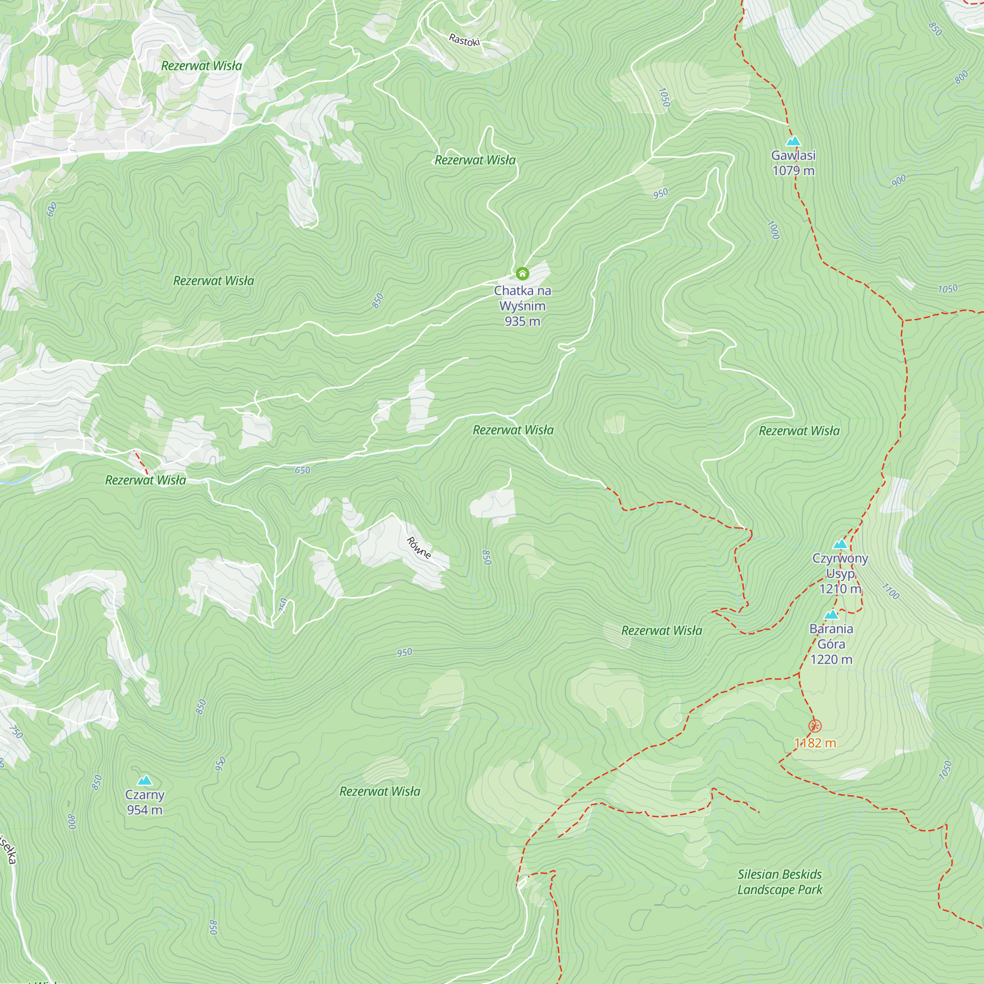 Chata Rodło map