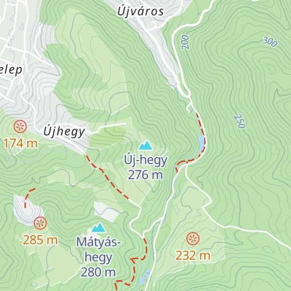 Map of Új-hegy