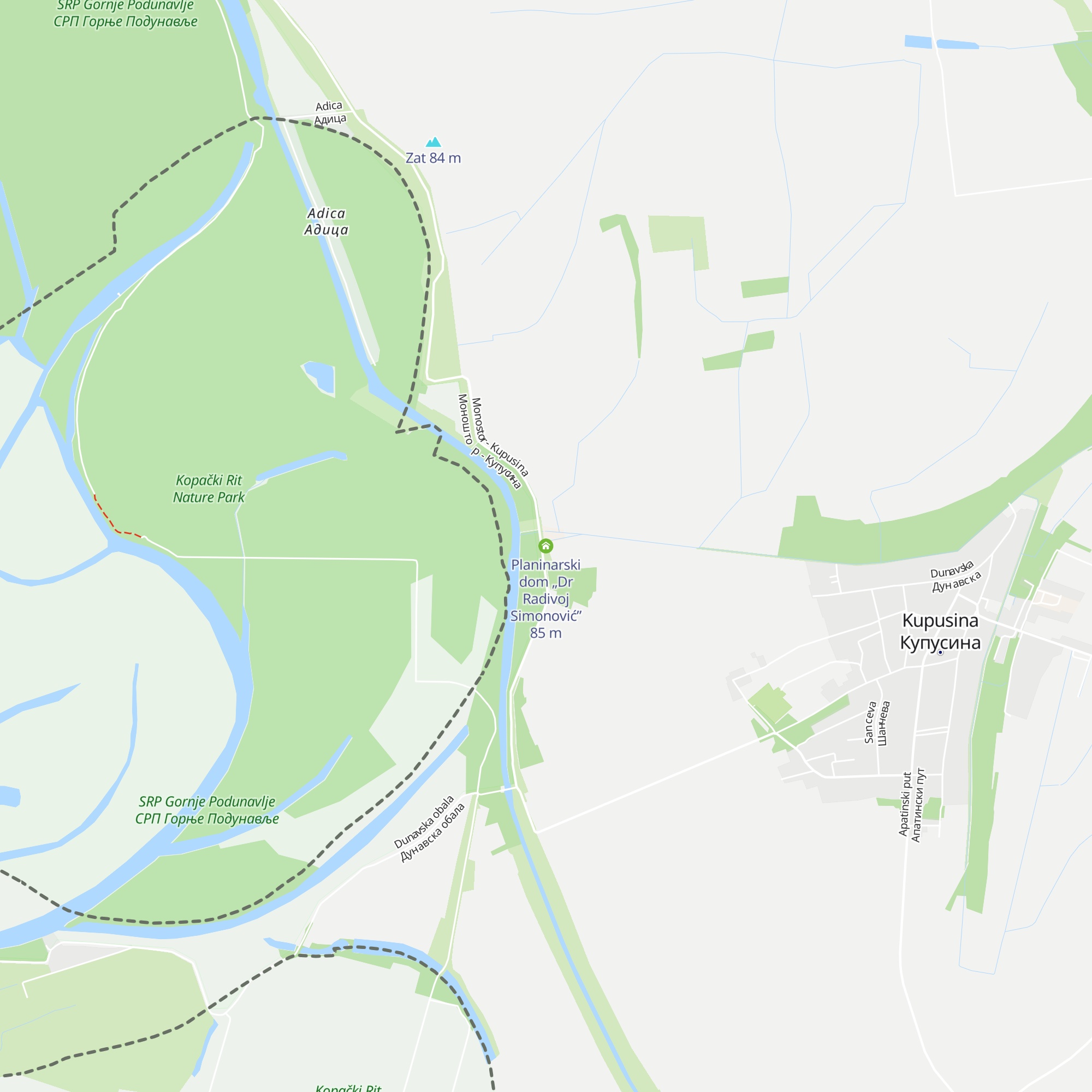Planinarski dom „Dr Radivoj Simonović” map