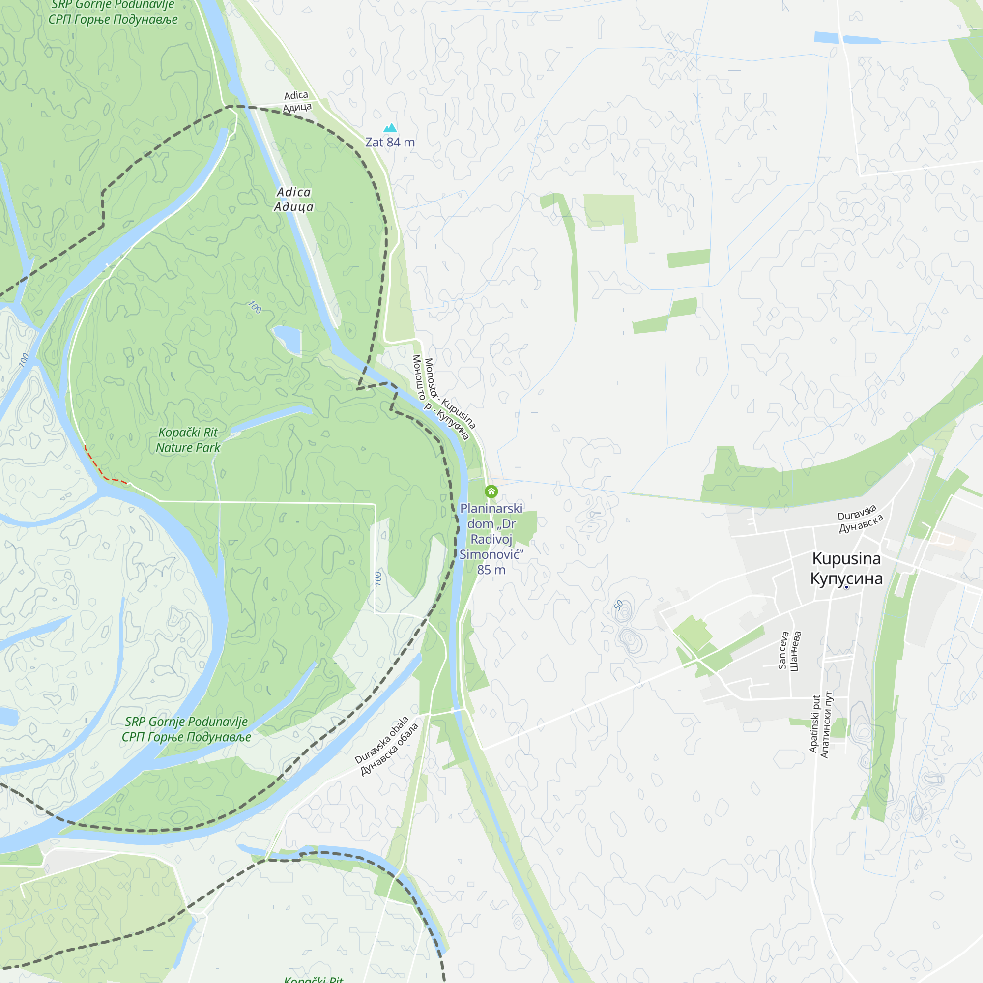 Planinarski dom „Dr Radivoj Simonović” map