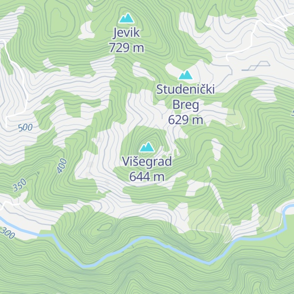 Map of Višegrad