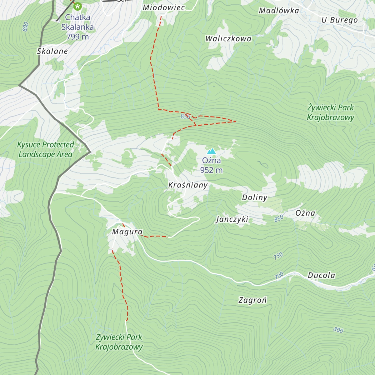 Drewniana kaplica map