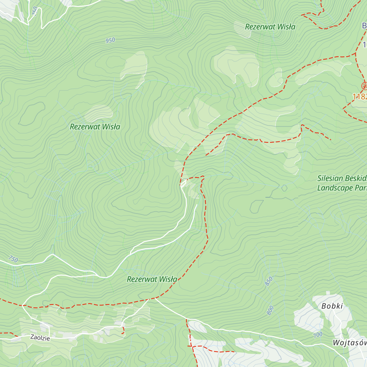 Schronisko PTTK Przysłop pod Baranią Górą map