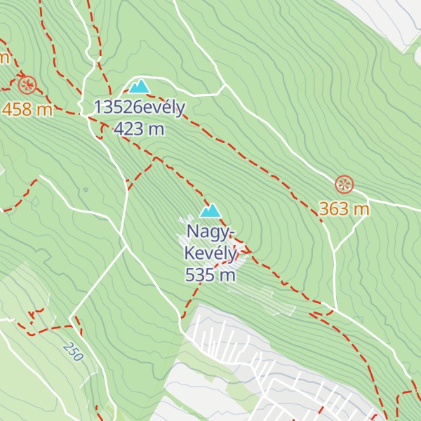 Map of Nagy-Kevély