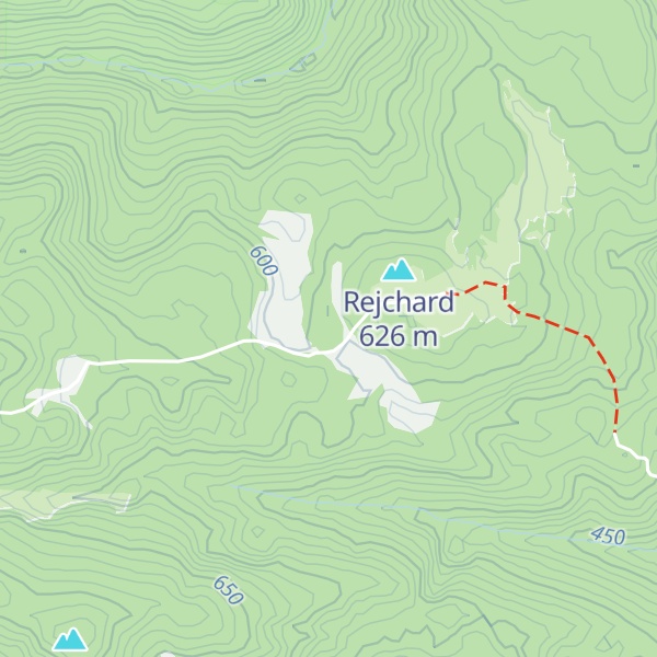 Map of Zrub pod Rejchardom