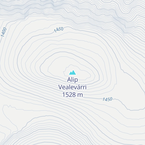 Map of Alip Vealevárri