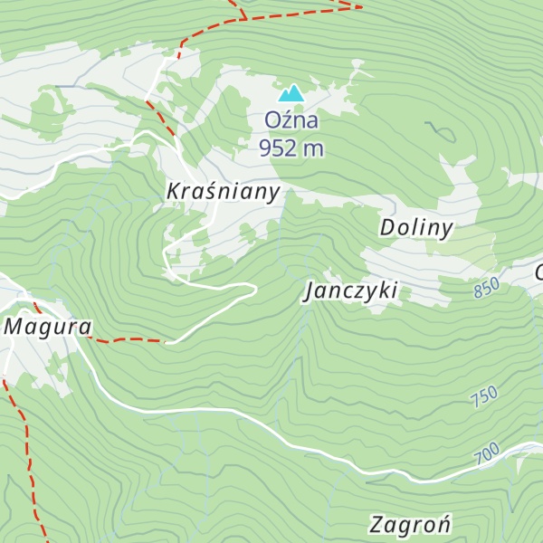 Map of Schronisko Oźna