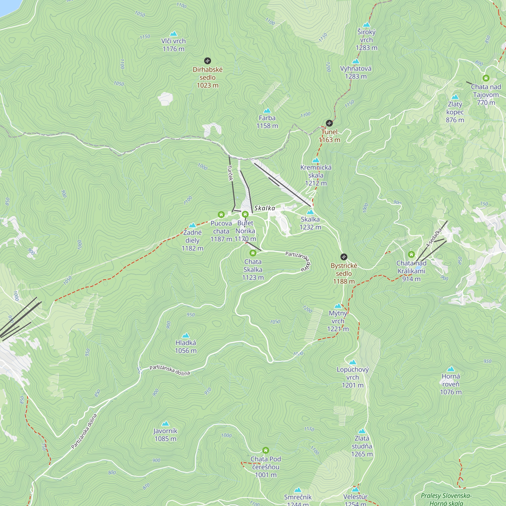Chata Skalka map