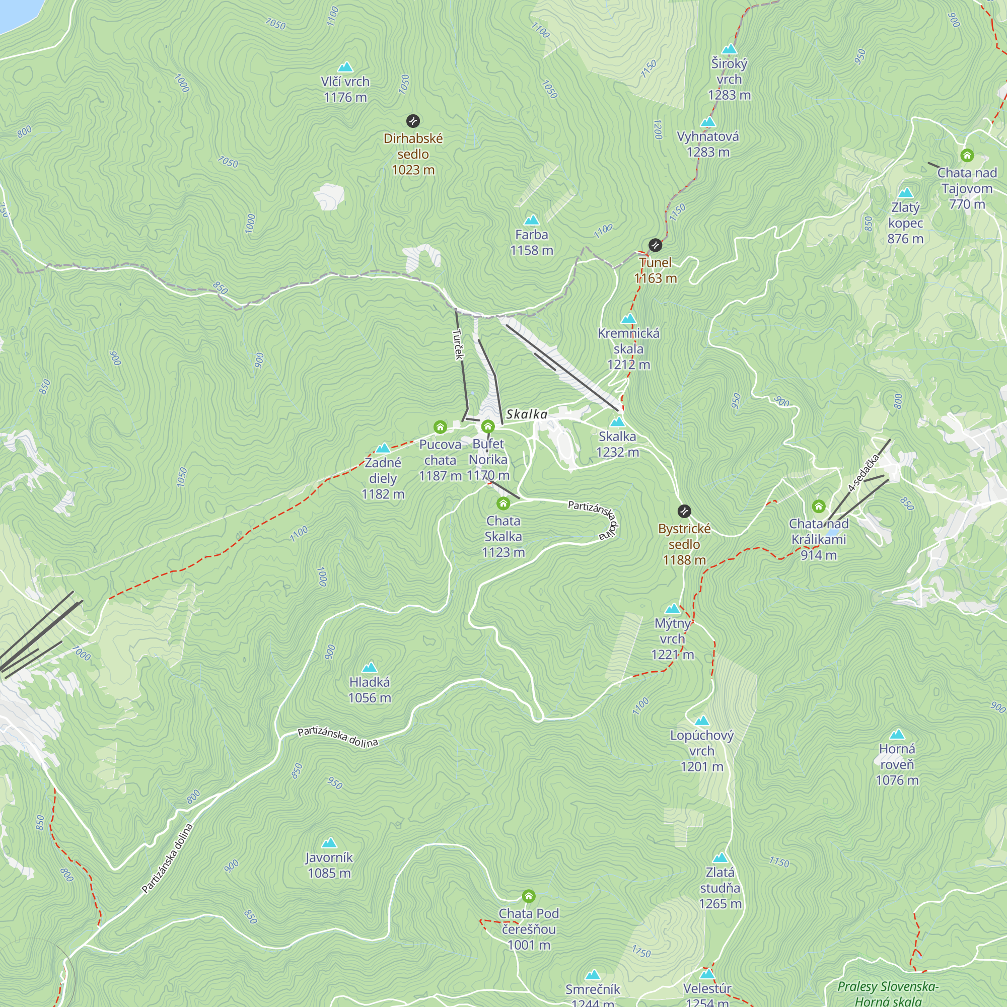 Chata Skalka map