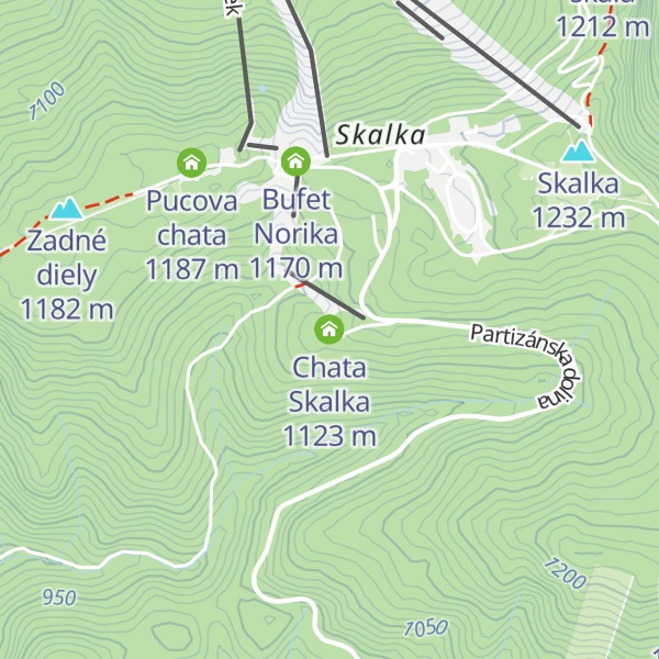 Map of Chata Skalka