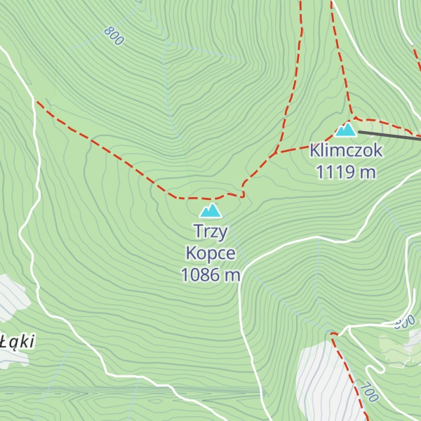 Map of Trzy Kopce