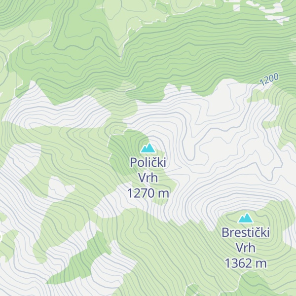 Map of Polički Vrh