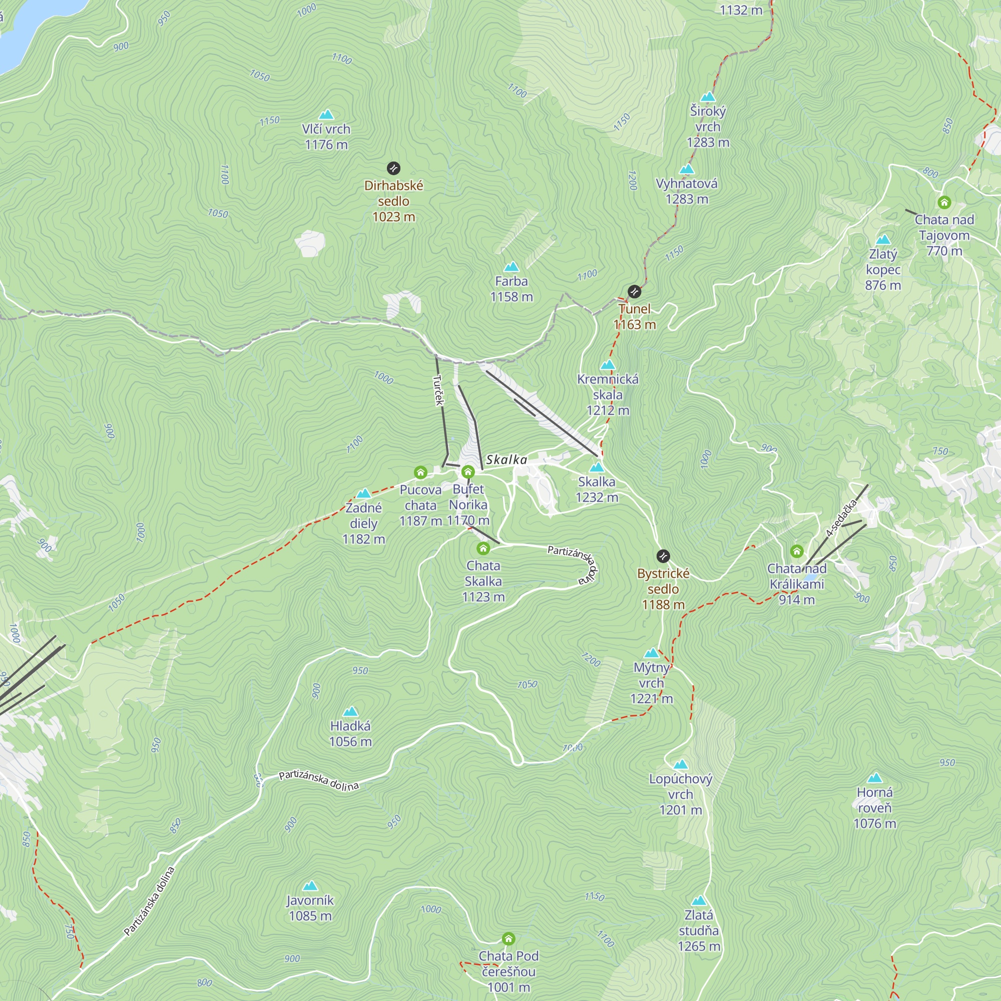 Hotel Fortuna - bývalý map
