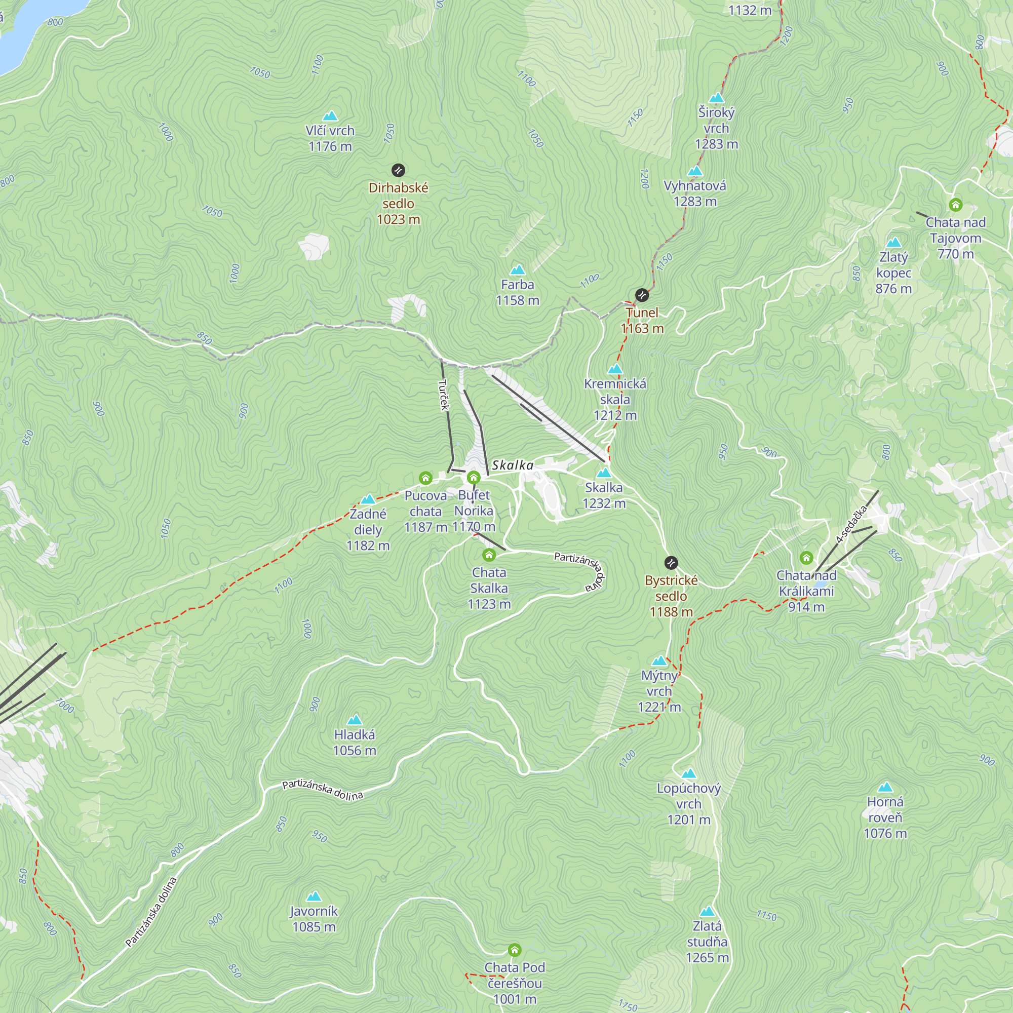 Hotel Fortuna - bývalý map