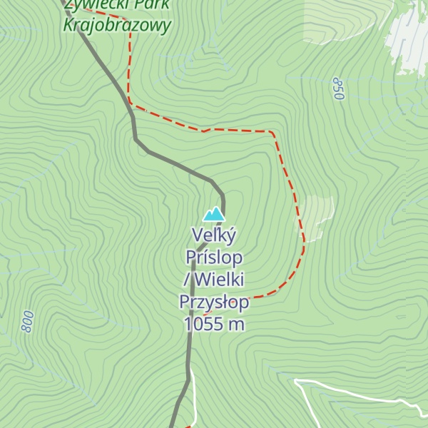 Map of Veľký Príslop / Wielki Przysłop