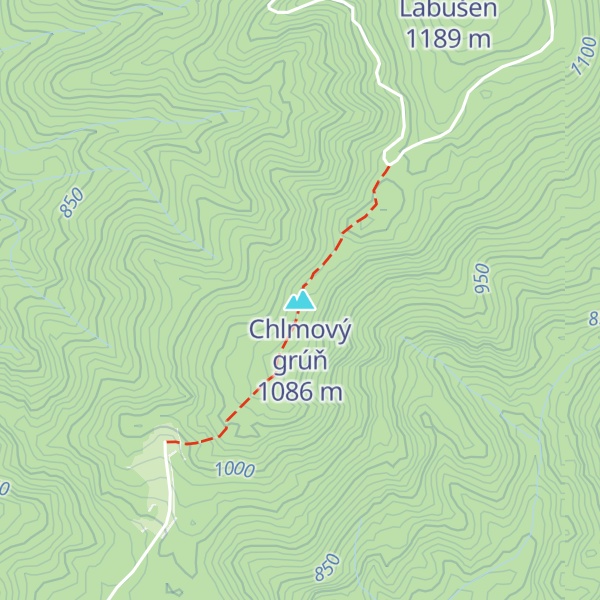 Map of Chlmový grúň