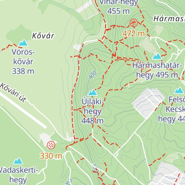 Map of Újlaki-hegy