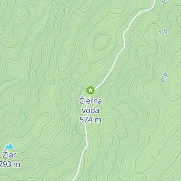 Map of Čierna voda