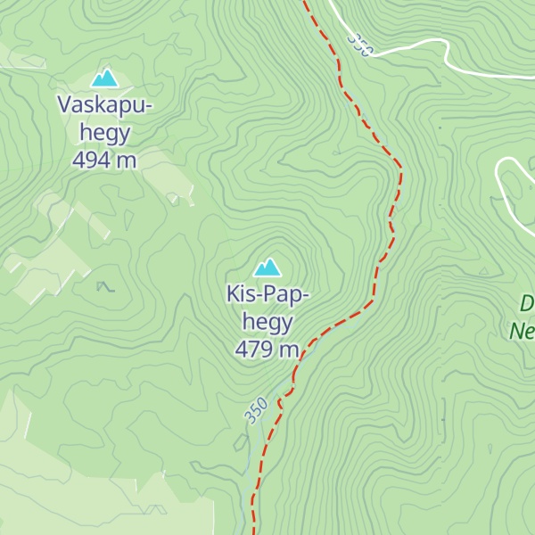 Map of Kis-Pap-hegy