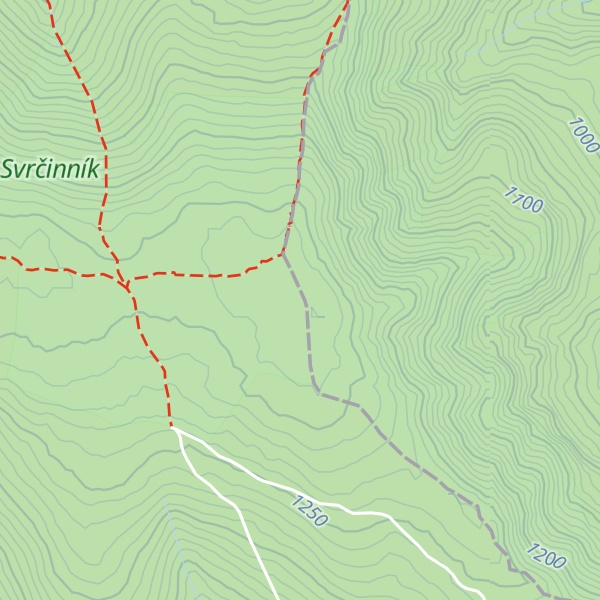 Map of Svrčinník