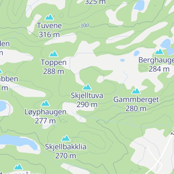 Map of Skjelltuva