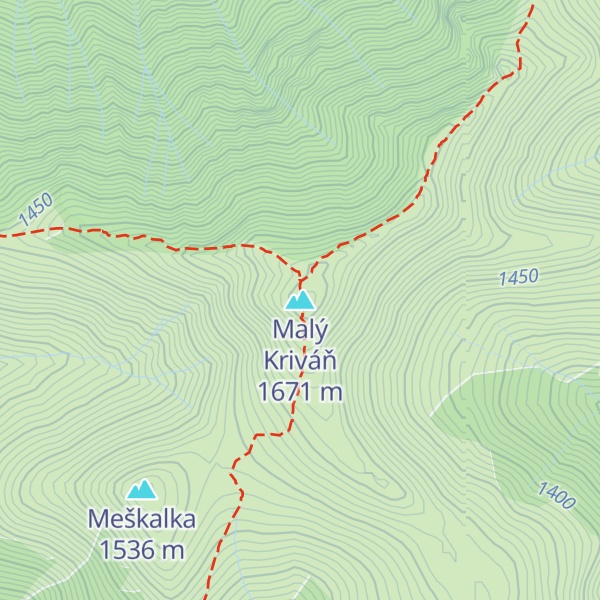 Map of Malý Kriváň