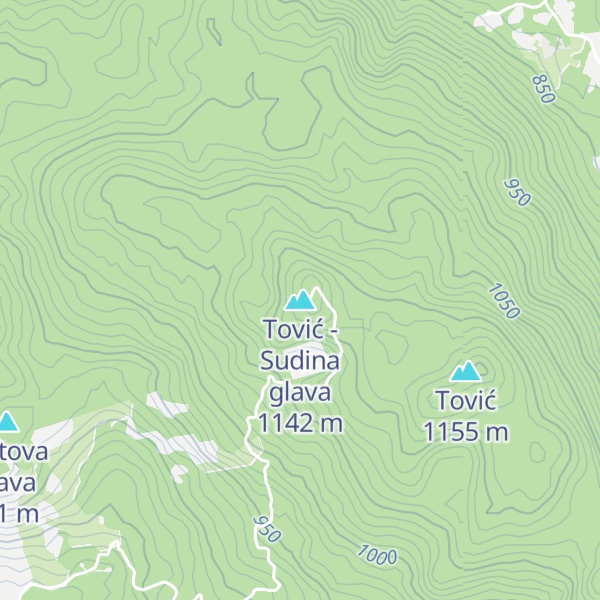 Map of Tović - Sudina glava