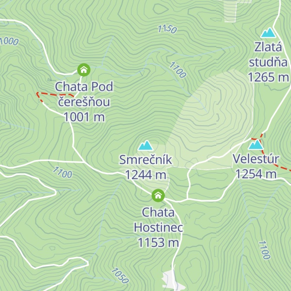 Map of Smrečník