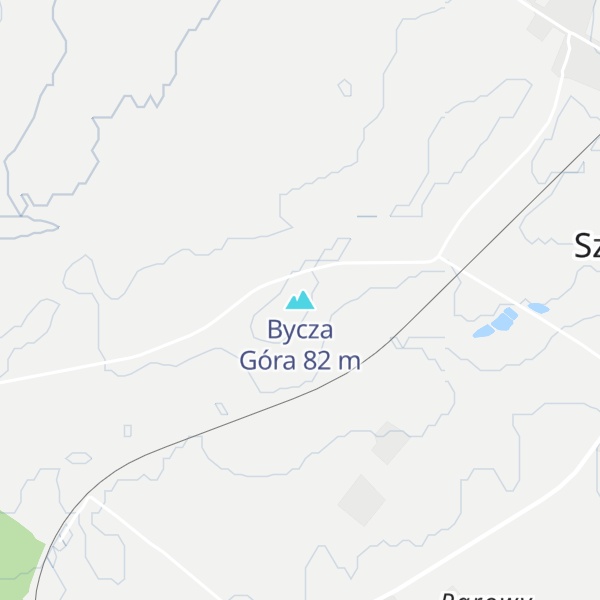 Map of Bycza Góra