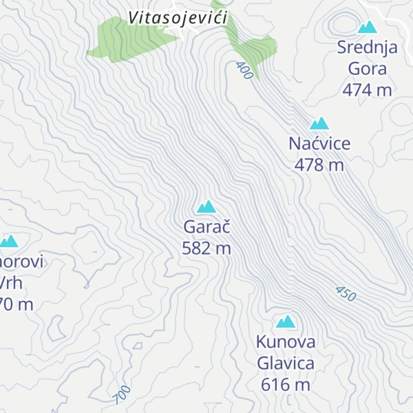 Map of Garač