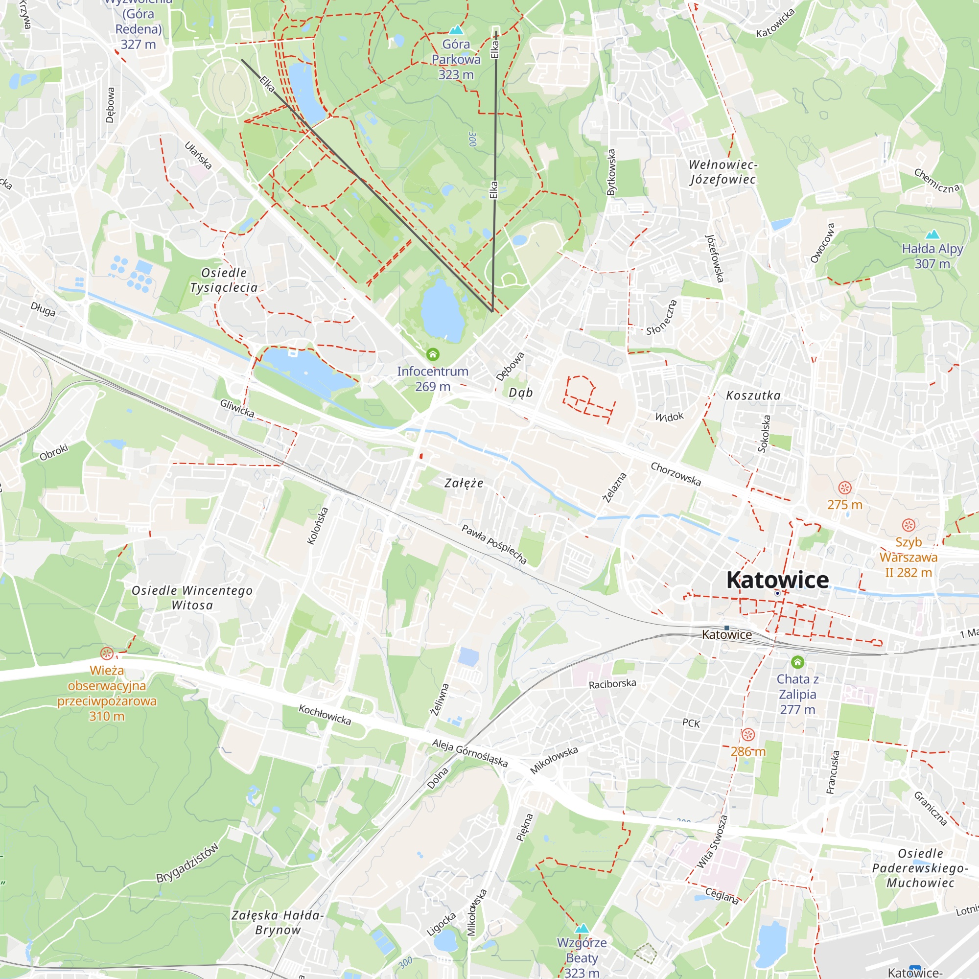 Chata Drwala map