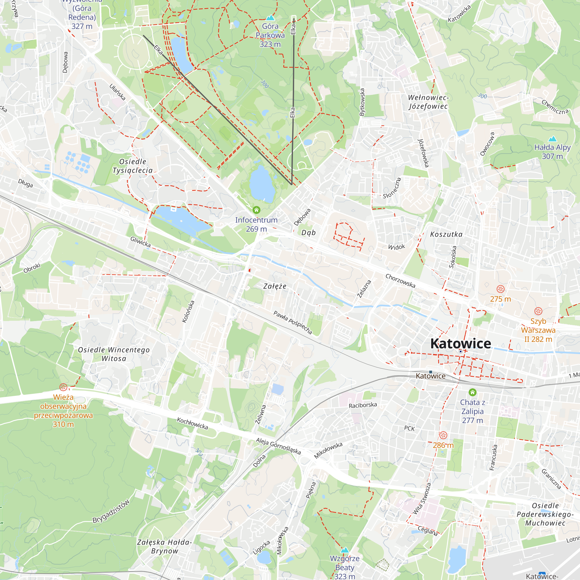 Chata Drwala map