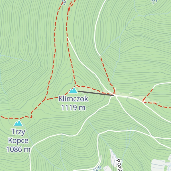 Map of Chatka na Klimczoku