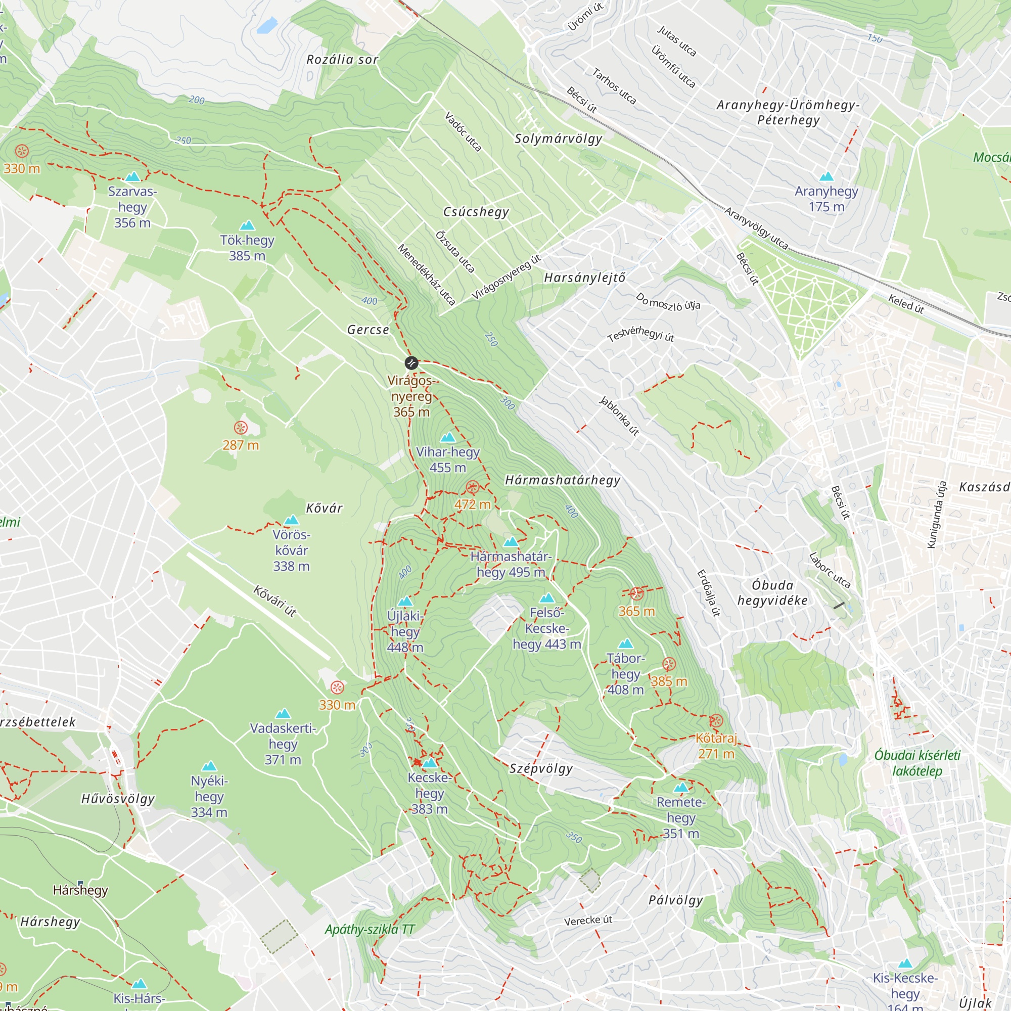 Rotter Lajos turistaház map