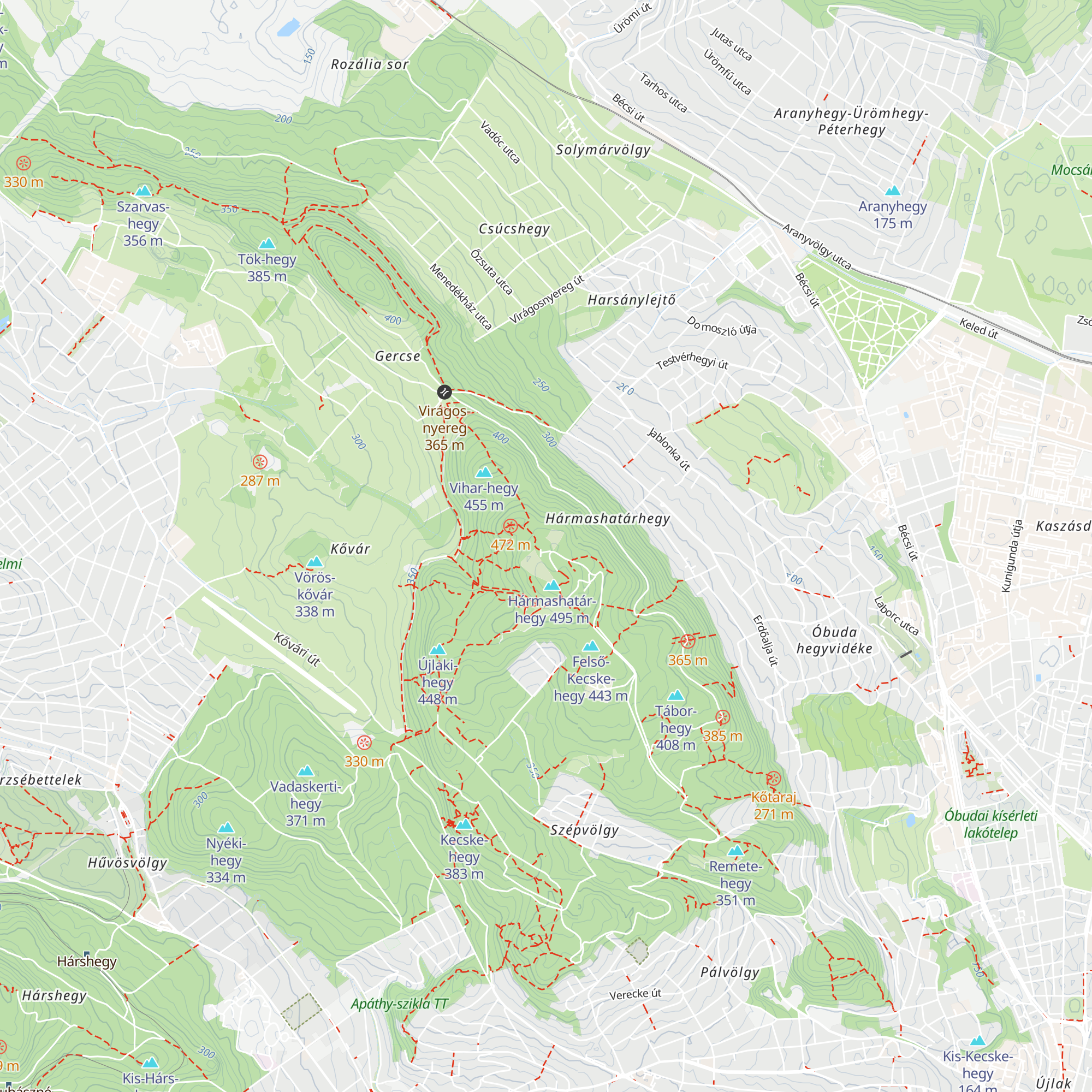 Rotter Lajos turistaház map