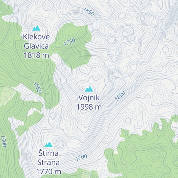 Map of Vojnik