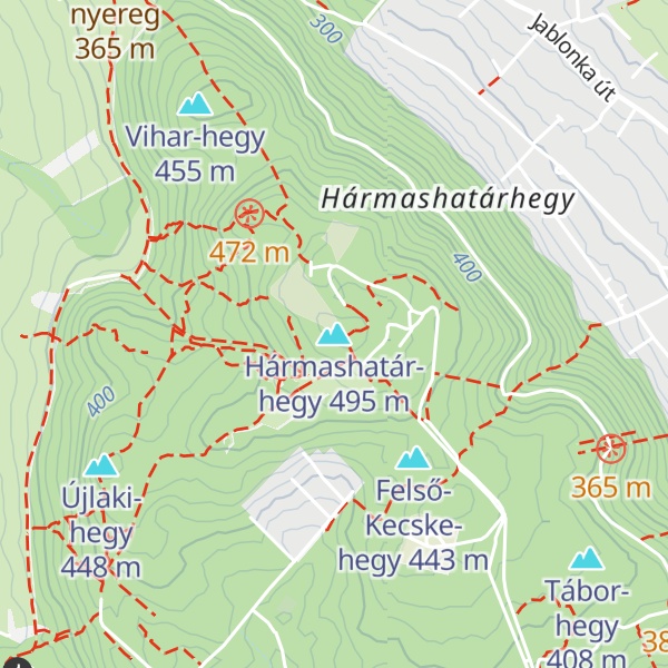 Map of Hármashatár-hegy
