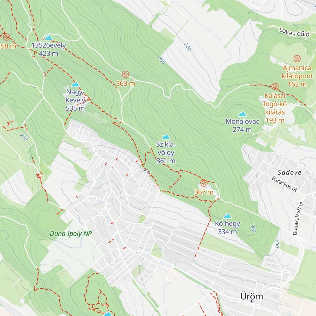 Kőkunyhó map