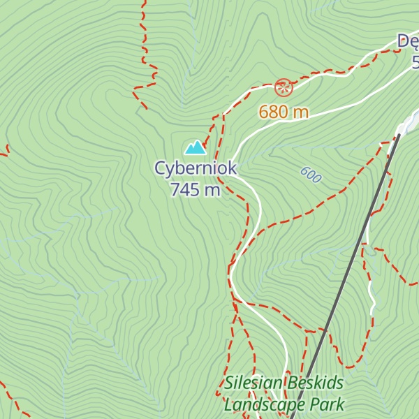 Map of Mokry Groń