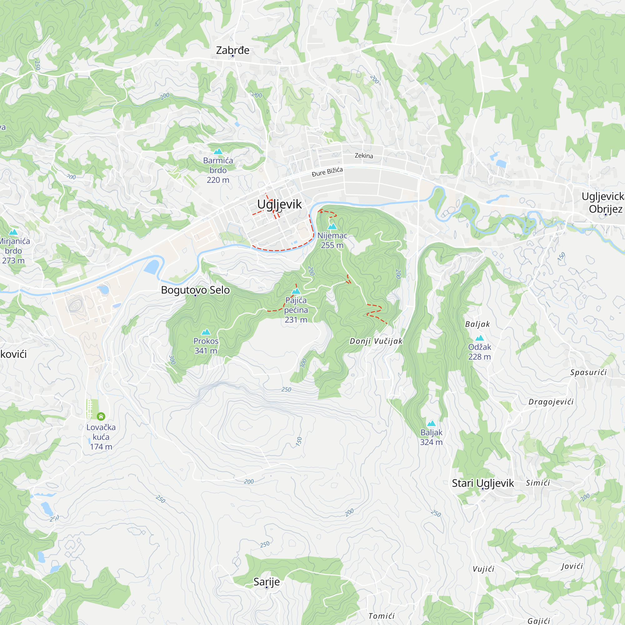 Lovačka kuća "Hajduk" map