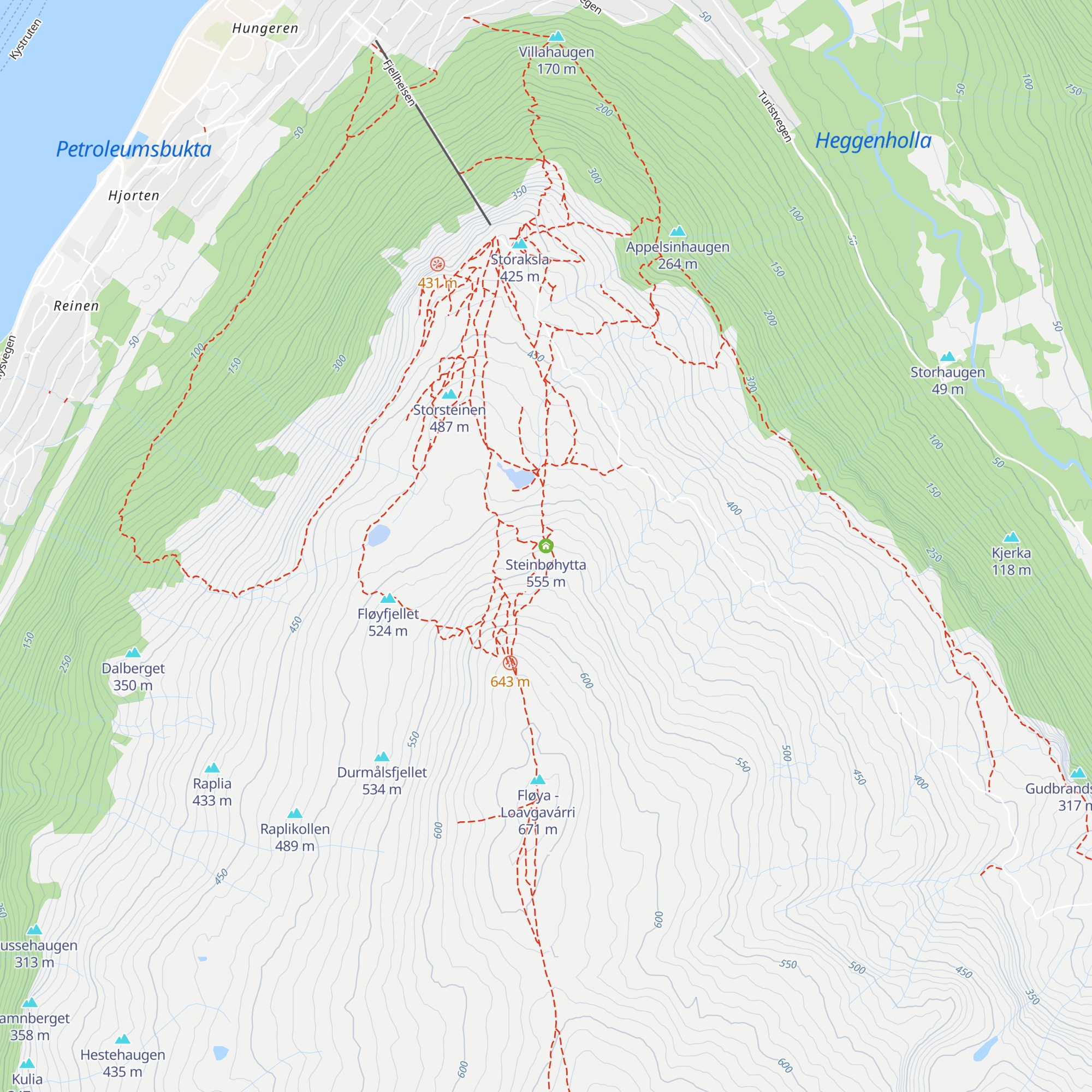 Steinbøhytta map