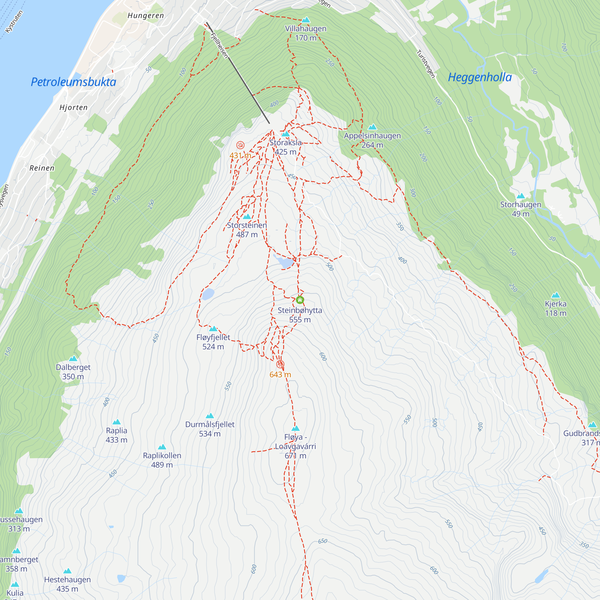Steinbøhytta map