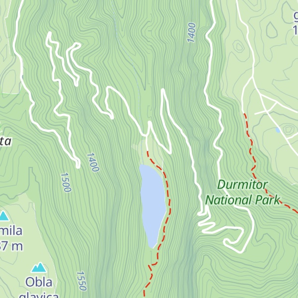 Map of Sušica, planinarski dom