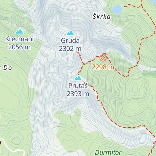 Map of Prutaš