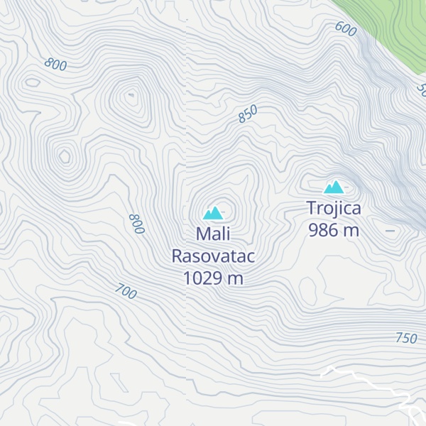 Map of Mali Rasovatac