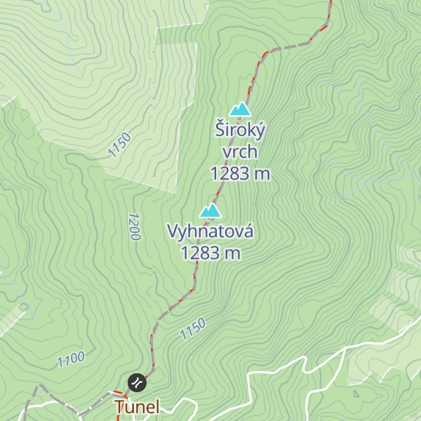 Map of Vyhnatová