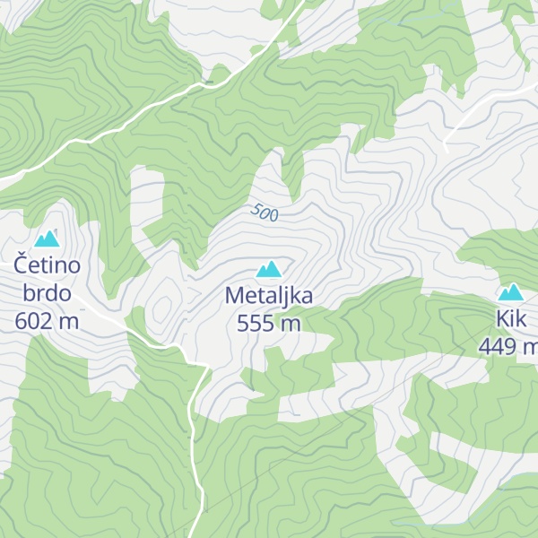 Map of Metaljka