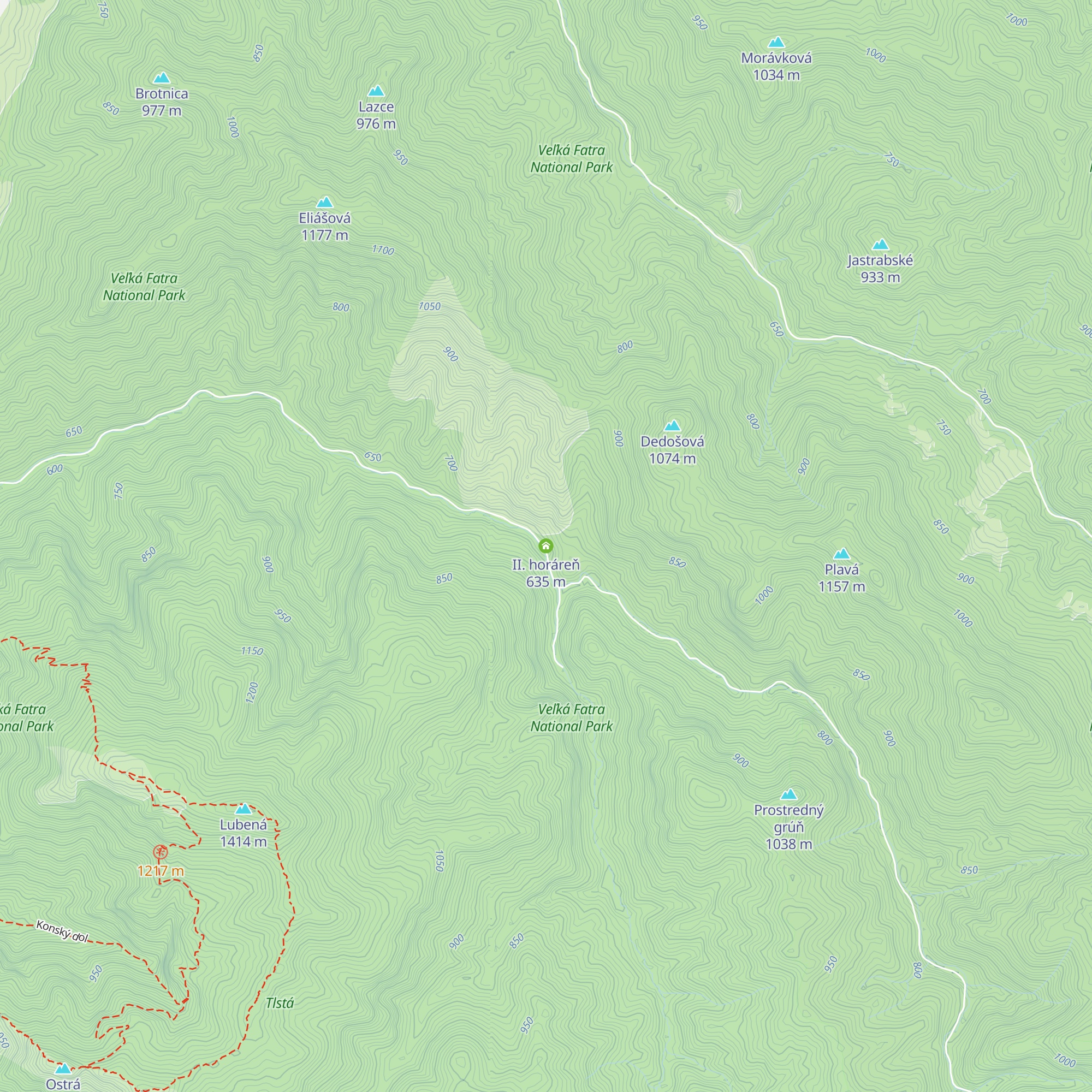 II. horáreň map